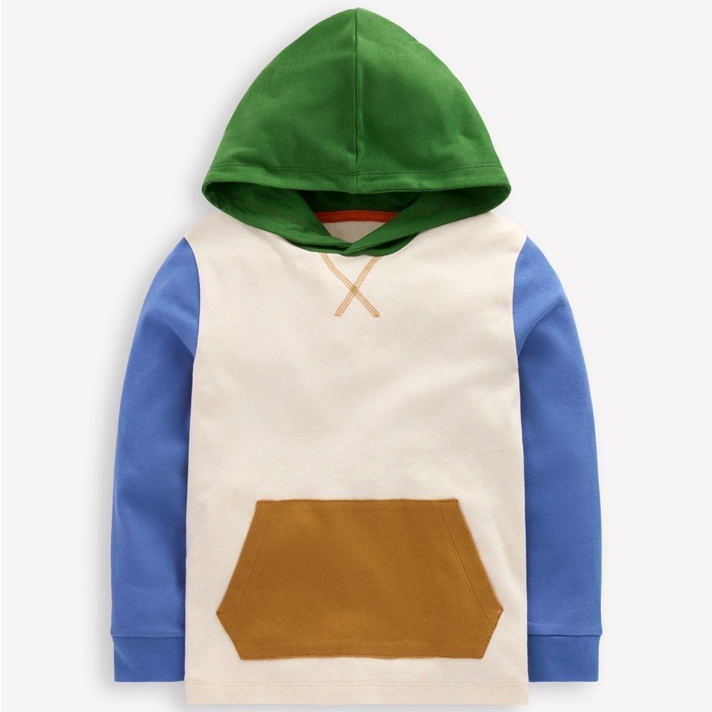 Mini Boden Boy’s Hodded-Mid Weight T-Shirt